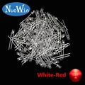 3mm White-Red 100pcs