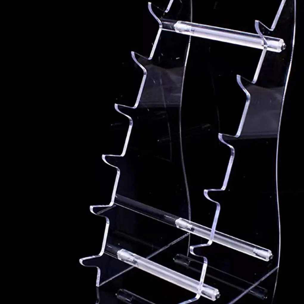 1pc Six Layers Heavy Duty Acrylic Knife Holders Pocket Knife Easel Holder Hunting Survival Knife Holder Home Kitchen Storage 4