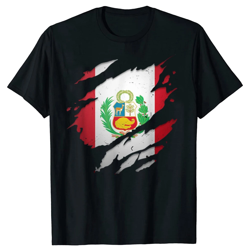 Peru Fingers Flag T-Shirt
