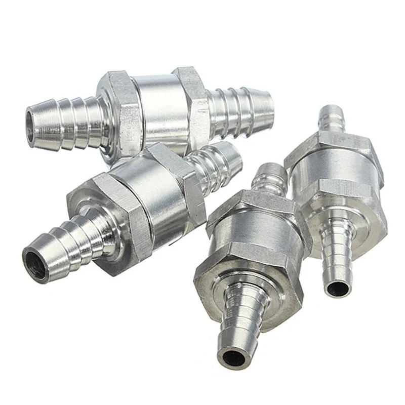 2Pcs 6/8/10/12mm Aluminum Alloy Fuel One-way Check Valve Non Return Check Valve For Carburettor And Low Pressure Fuel Systems