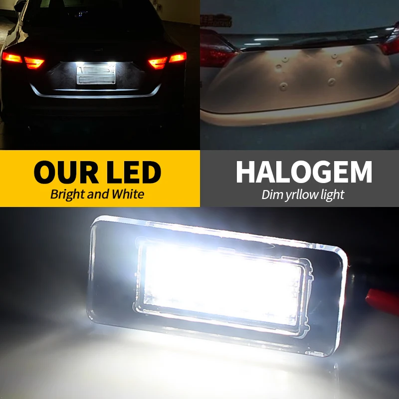 2PCS LED License Plate Light for Nissan Altima Rogue Sentra Versa 2019-2023 Canbus Error Free for Suzuki Suzuki 2016 265108990E