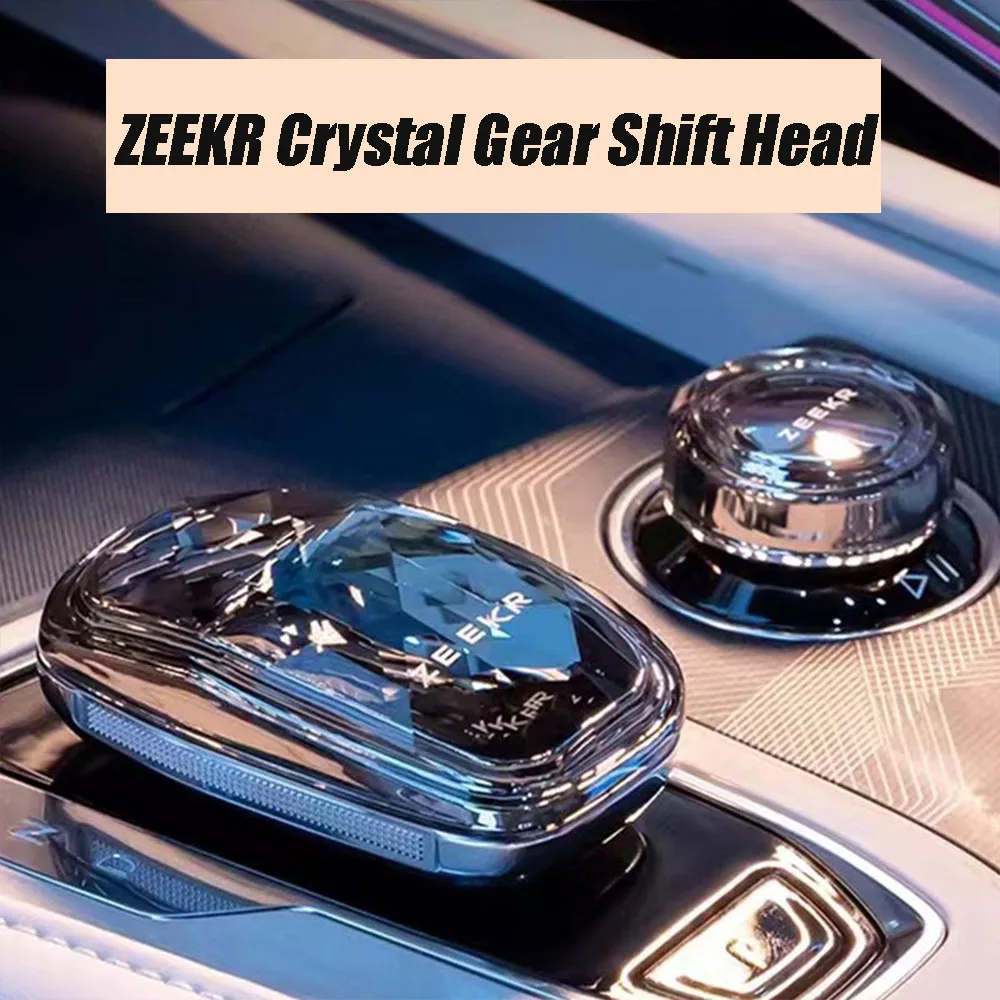 

For Geely Zeekr 001 2021-2024 Rhinestone Crystal Car gear shift lever knob handle Frame Decor Cover Trim Sticker Accessories