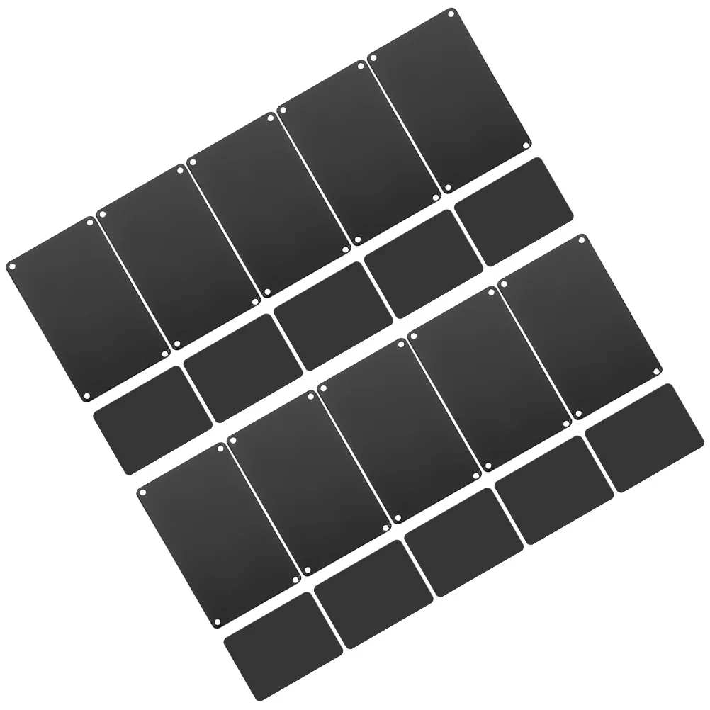 

Multi-function Name Plate Black Aluminum Paint Sign Emblems Blank Signs for Crafts