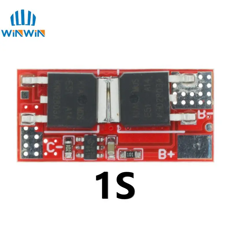 Schéma de câblage du BMS 1S-5S 10A-25A pour batterie lithium avec indicateurs LED
