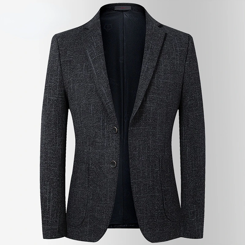 

Mens Blazer Jacket 2023 Woolen Suit Men's Autumn Winter New Korean Elastic Men's Casual Small Suit Men's Slim Trend Suit Top