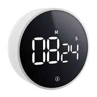 Minuterie de cuisine électronique LED, bouton visuel numérique, compte à rebours magnétique, minuterie d'étude, cuisine à domicile, cuisson, douche 1