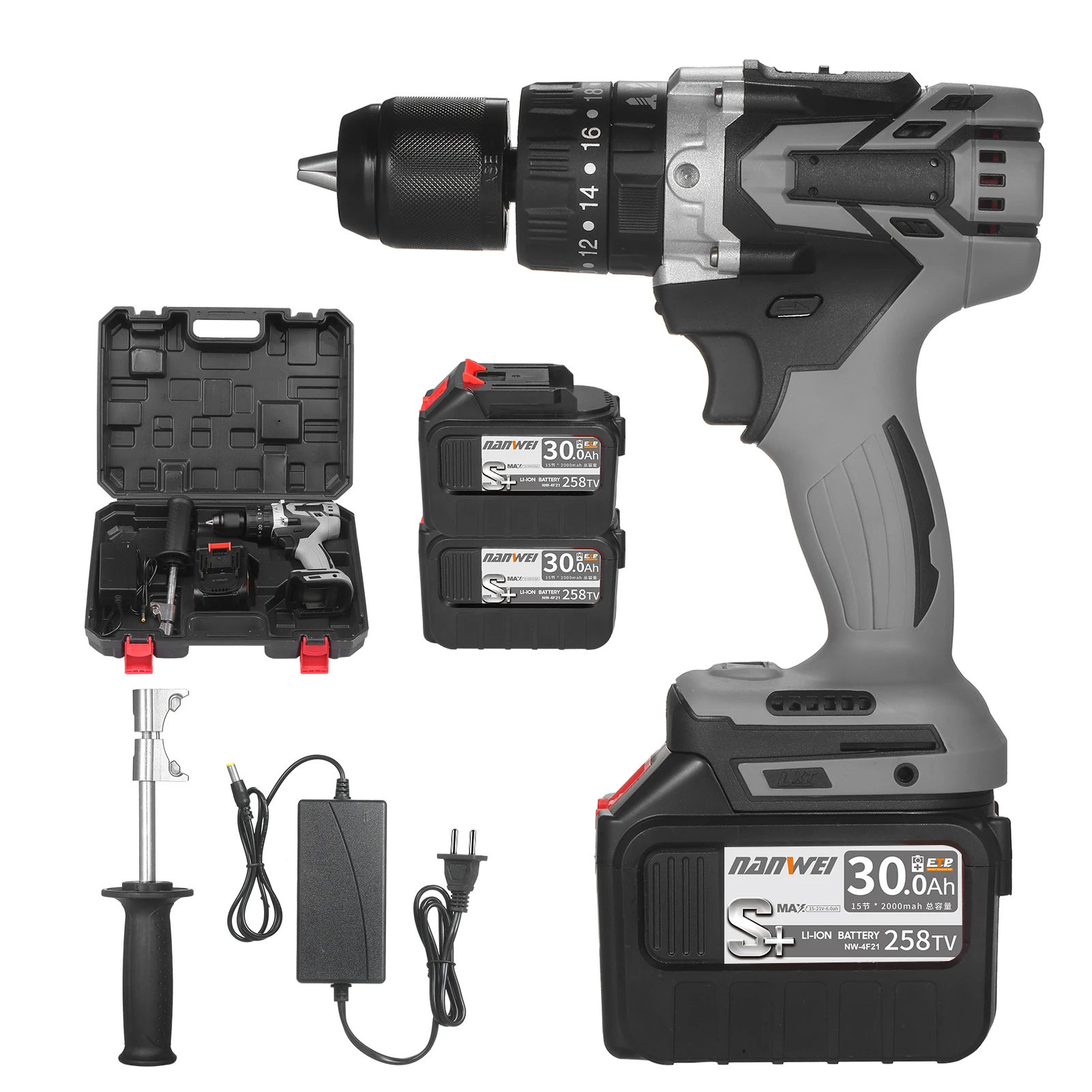 Cordless Drill Driver 21V Screwdriver Wireless Power Driver Home DIY 0 1550RMP Variable Speed