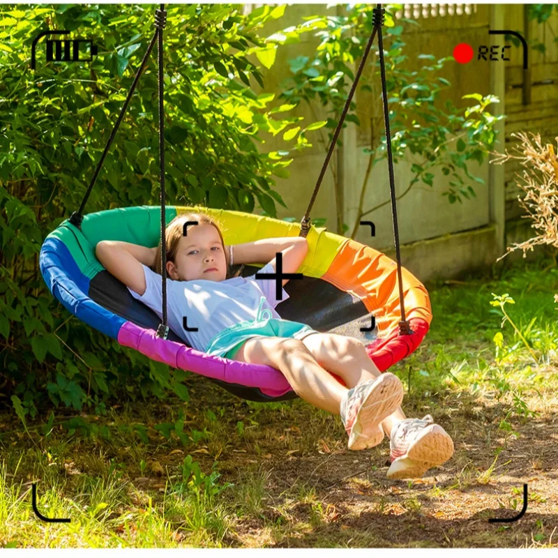 Garden Hammock Indoor Suspended Swing For Kid Hanging Rocking Chair Outdoor Oxford cloth is strong and wear-resistant Swing