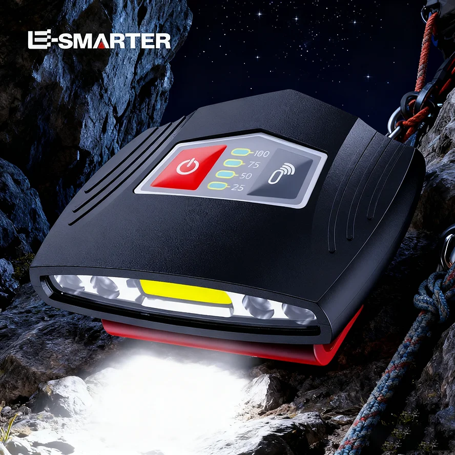 야외 낚시 조명 캡 클립온 유도 램프 야간 낚시를 위한 경량 충전식 하이빔 오래..