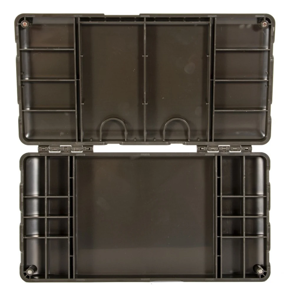 Qukaim Mini Boîte De Rangement Pour Articles De Pêche En Polypropylène, 2 Pièces, 4 Compartiments Pour Appâts Et Accessoires De Pêche à La Carpe, Légère, Idéale Pour Les Leurres De Pêche Et