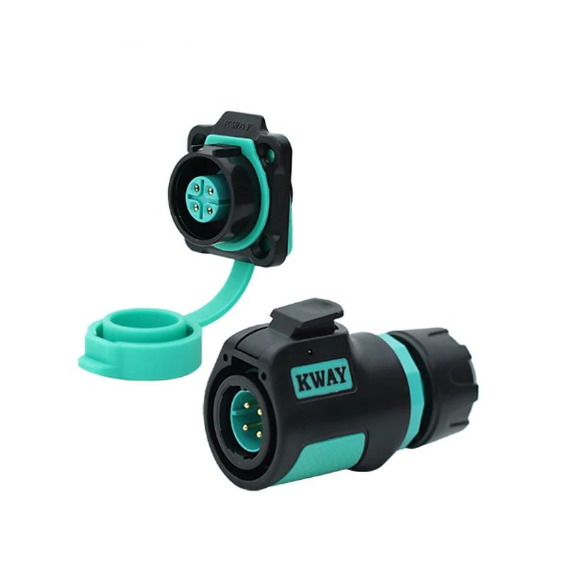 KWAY K16 Waterproof Bulkhead Electrical Connector Adapter IP68 Male Plug Female Socket Industrial AC DC Power 2 3 4 5 7 8 9 Pin