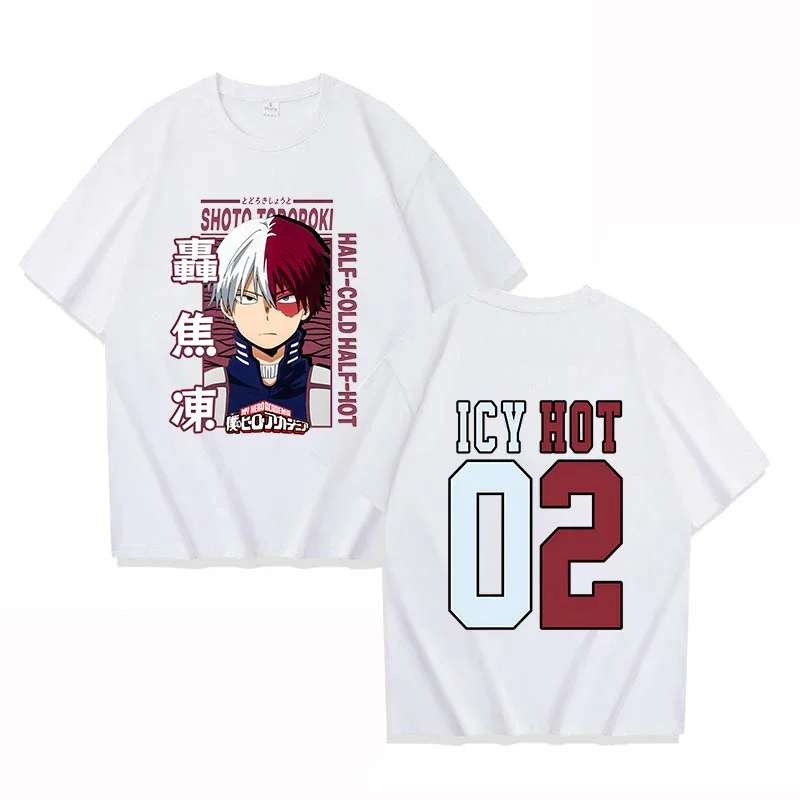 Funny Todoroki Shoto Print Children's T-shirt Summer Anime Pattern T Shirt Girls and Boys Short Sleeve Loose Shirts 3