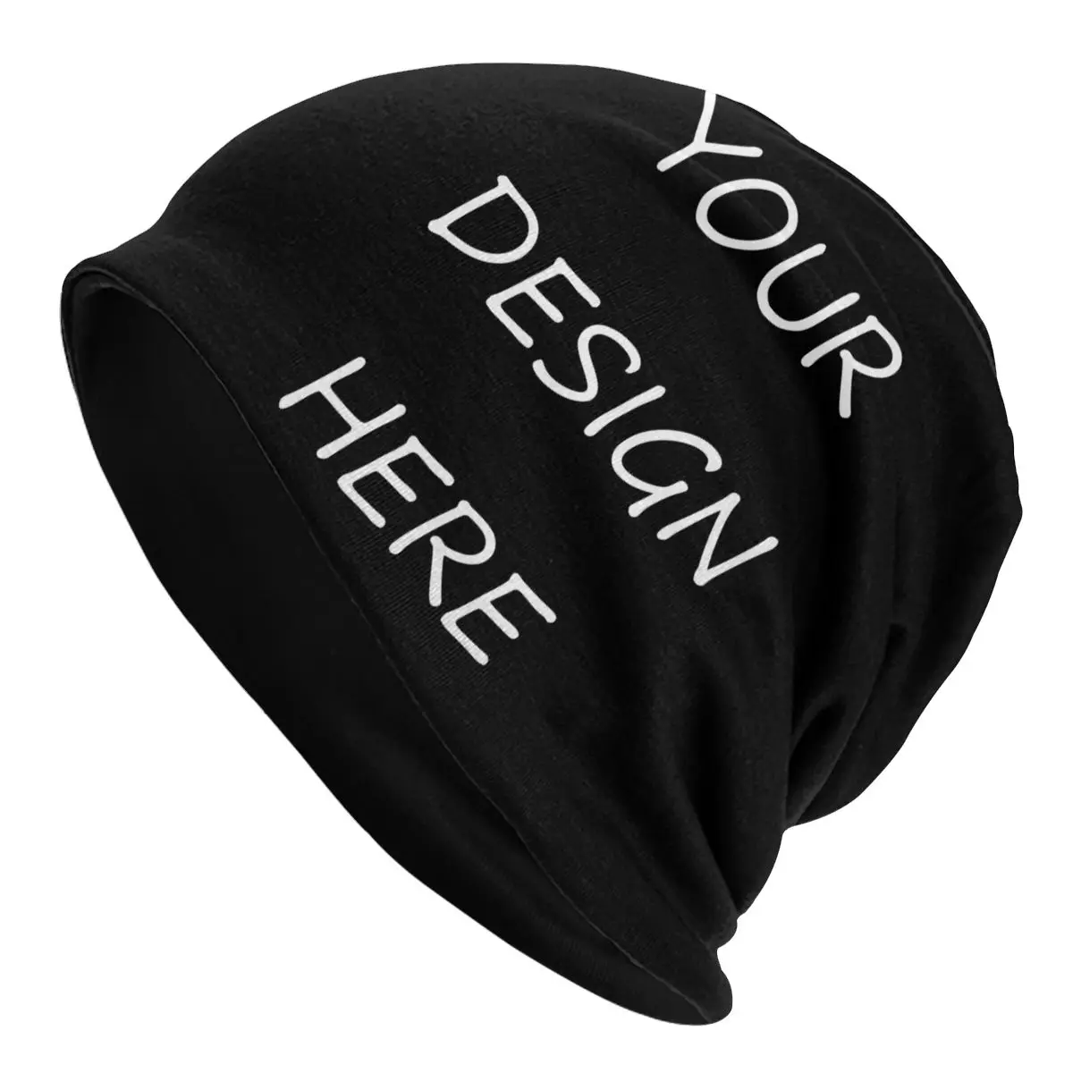 

Custom Your Photo Logo Text Print Beanie Cap Winter Warm Bonnet Femme Knit Hats Your Design Here DIY Beanies Caps For Men Women