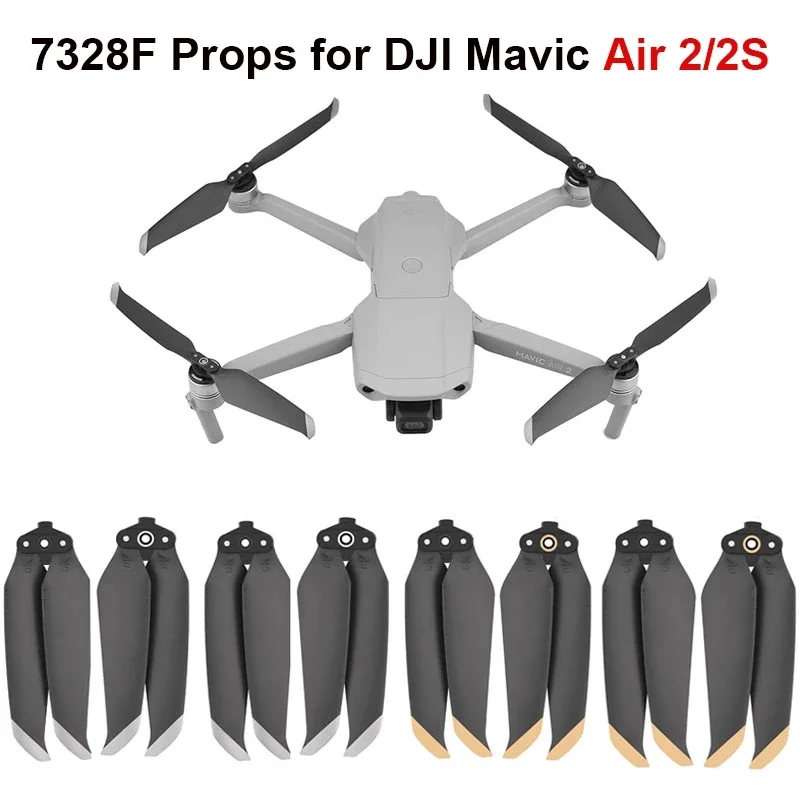 7238F Propellers for DJI Mavic Air 2/2S Drone Low Noise Props Blade Wing Fan Drone Accessories