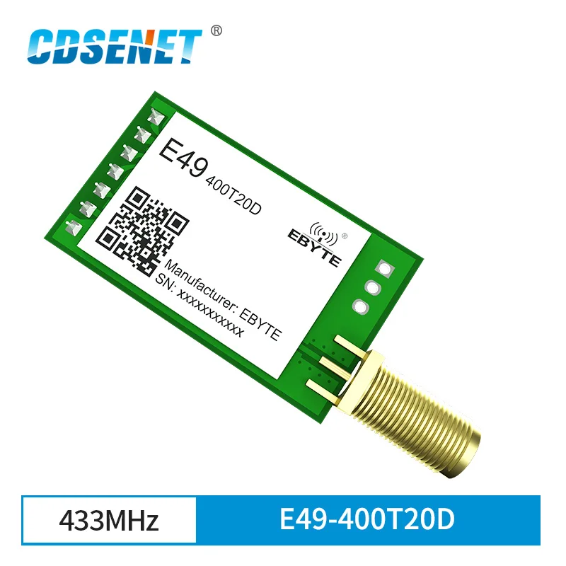 433MHz 20dBm Wireless Transceiver Module GFSK Low Power DIP SMA Interface E49-400T20D UART Serial Port Transmitter and Receiver
