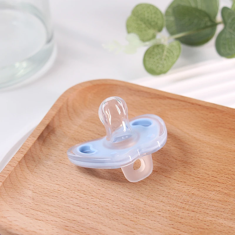 Baby Pacifier Soothing Nighttime Sleep Breathable Design Multicolor Apple Shape Baby Reborn Silicone Accessories 1 Pcs