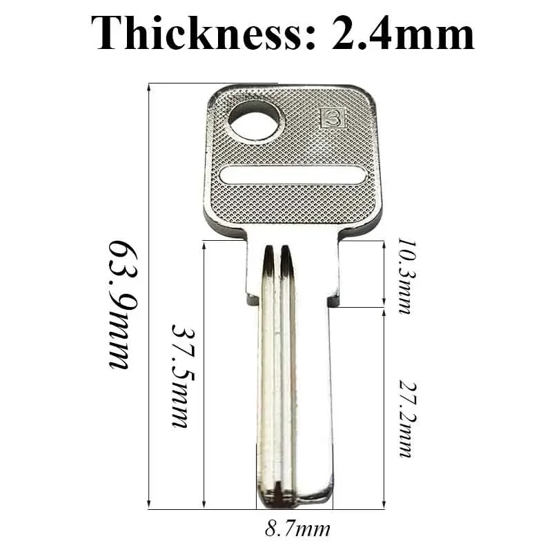 Palcaum Hi-rel Chave Vazia Uncut Casa em Branco Home Door Locksmith Tool Embrião Lock Segurança Safe Locks Copper 5100 Pcs Pala3