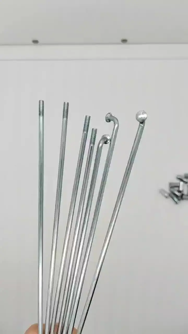 20 Raggi Bici 10G Con Nipples 12mm - Lunghezze 45-220mm Per Bici Elettriche E Moto