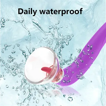 Labia Breast Inhale Enlarge Massage Vacuum Cup Pump Inhale Tongue Stimulator Sex Tongue Licking Vibrator Toys for Woman 4