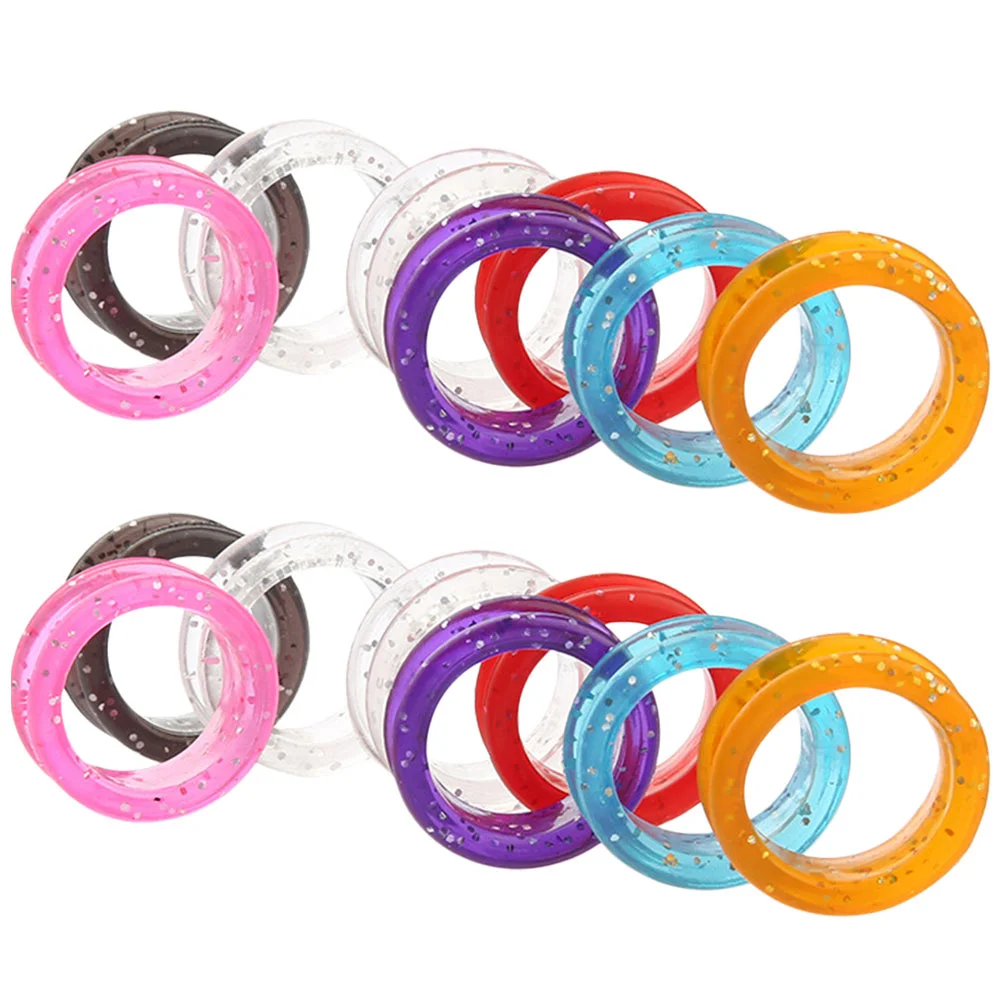 

20pcs Grooming Scissor Finger Rings Hair Trimming Finger Rings Hairdressing Silicone Finger Rings