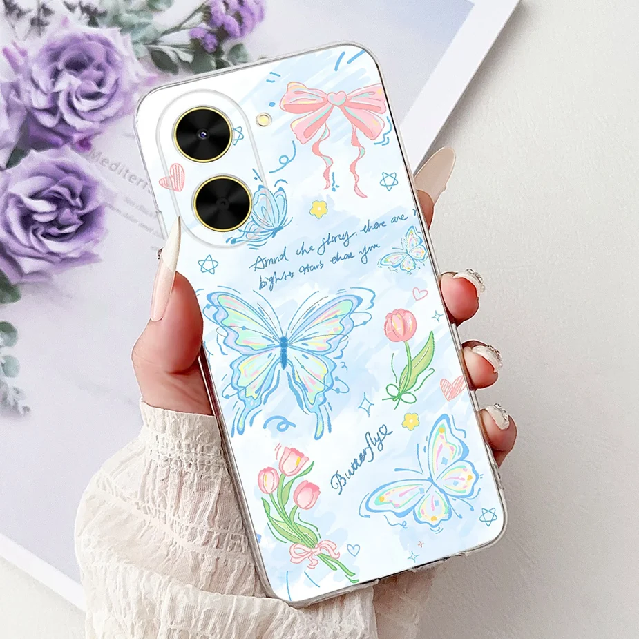 Luxury Painted Soft Silicone Phone Case - Artistic Design Cover