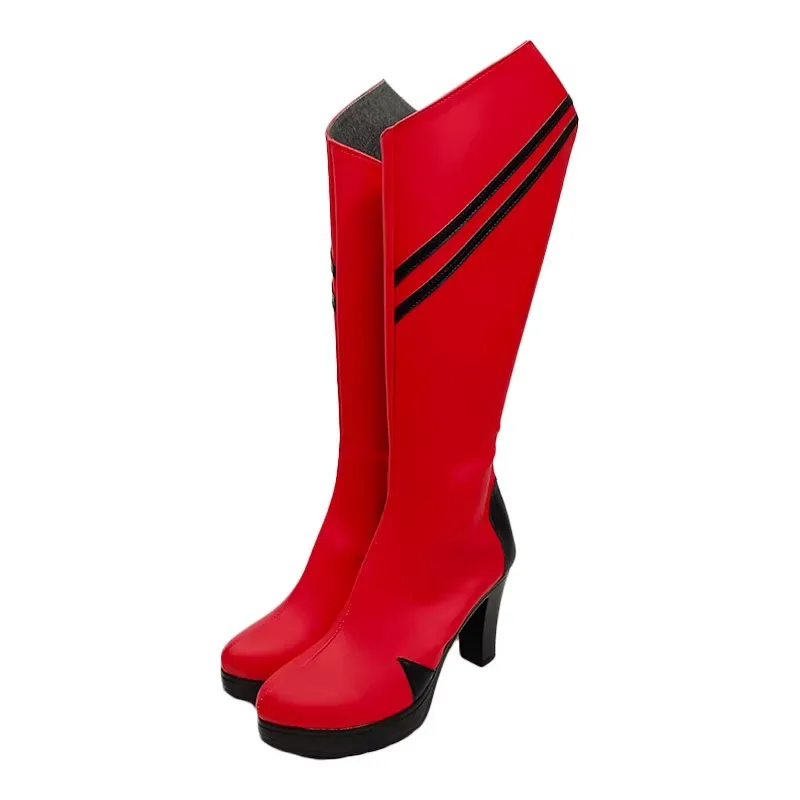 Neon Genesis Evangelion - TV Series: Rei Ayanami & Asuka Langley Soryu | Leather Combat Boots Cosplay Shoes