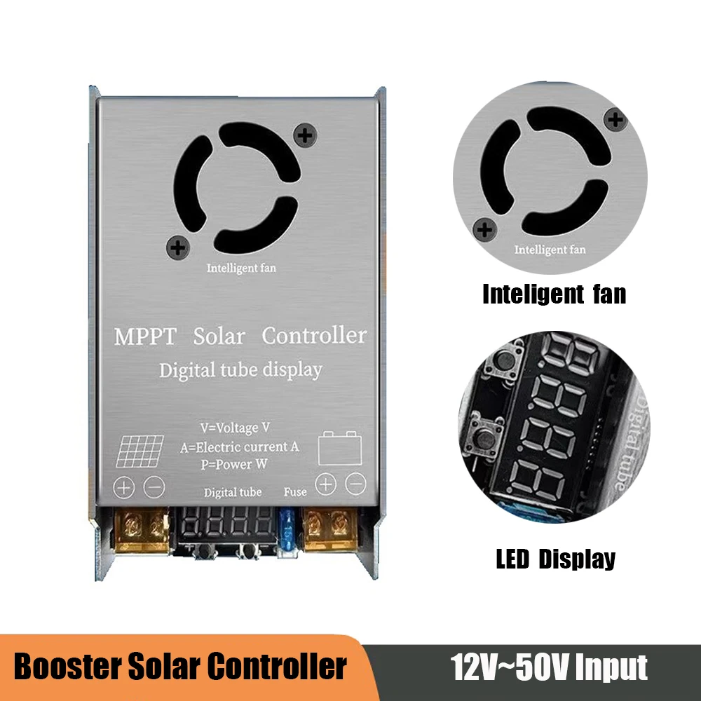 

450W MPPT Boost Solar Charge Controller 12V-50V Voltage Input and Output 24V-72V Voltage Suitable For Lithium Lead-acid Battery