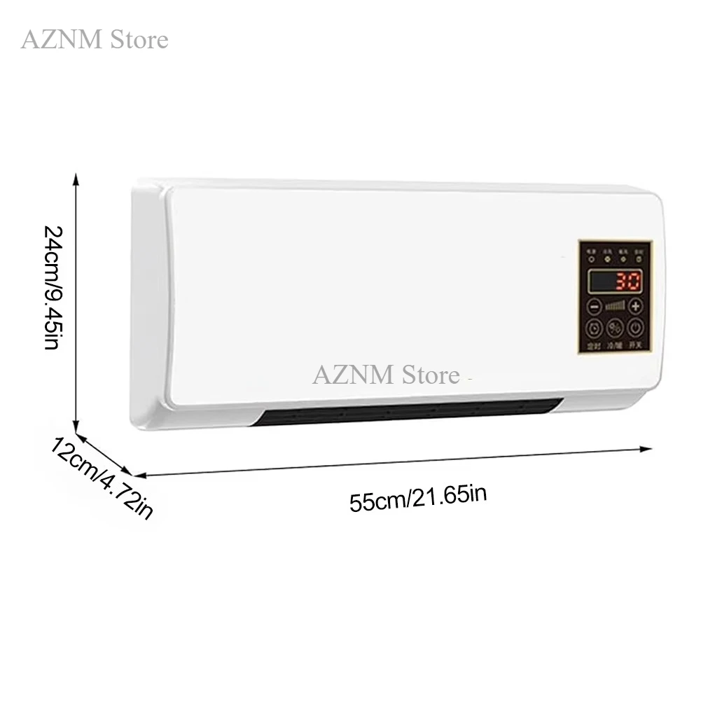 Climatiseur mural portable 1800W avec télécommande, climatiseur split multifonctionnel pour la maison 6