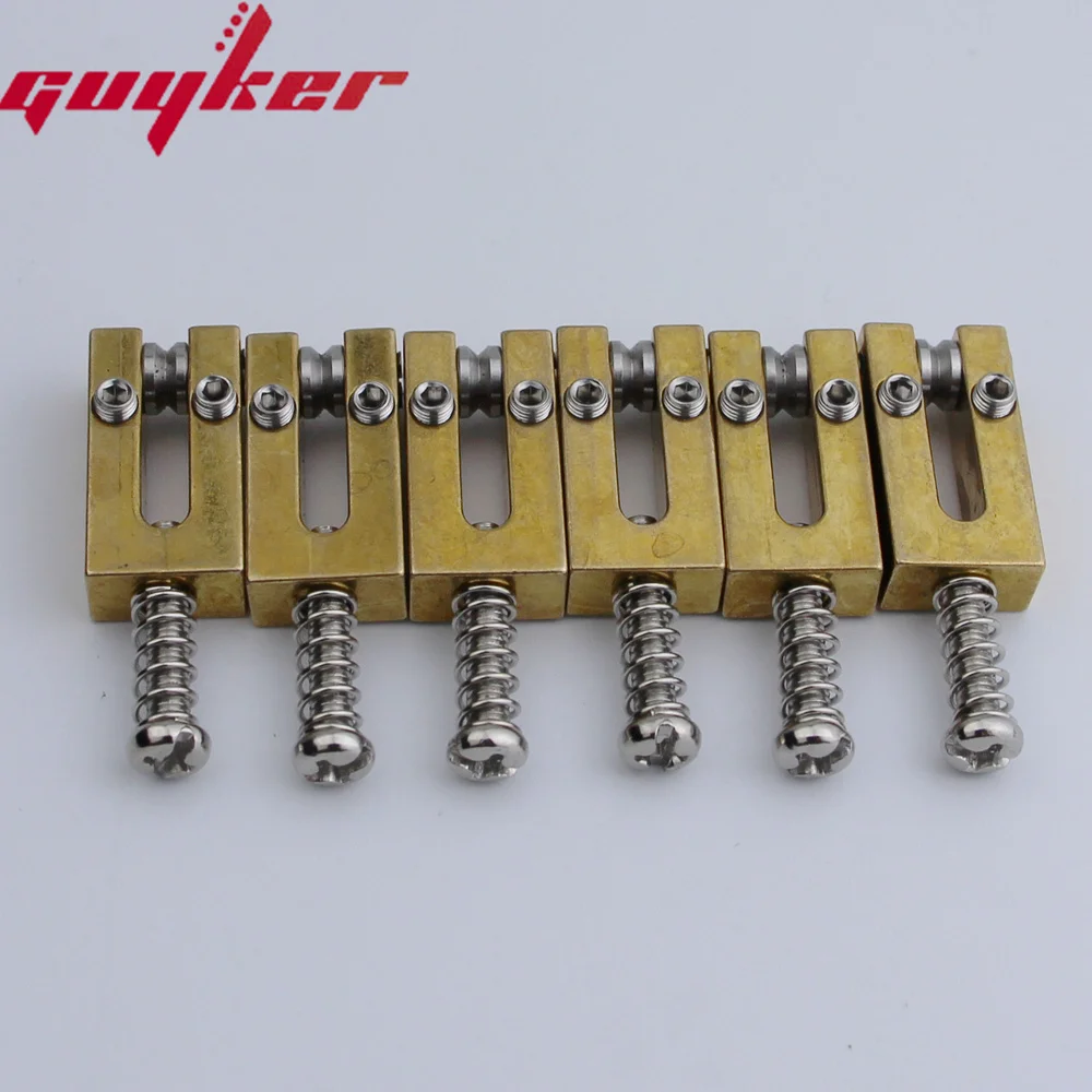 Roller Saddle Guitar Tremolo Bridges Set Brass Saddles Guitar Brass