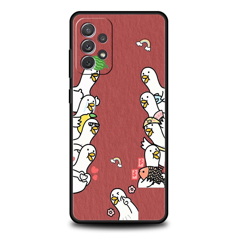 Playful Cartoon Goose Game Phone Case - TPU Shell, Cute Design