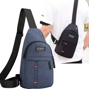 Borsa da petto regolabile per uomini e donne Borsa a tracolla singola con croce diagonale monospalla Borsa da petto in tessuto Oxford