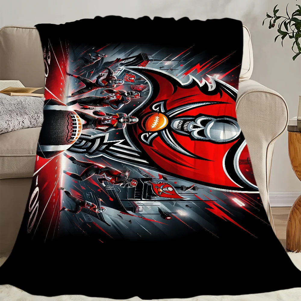 T-Tampas B-Bay B-Buccaneers Blanket Skin friendly comfort warm soft plush blanket suitable sofa living room office bedroom 6