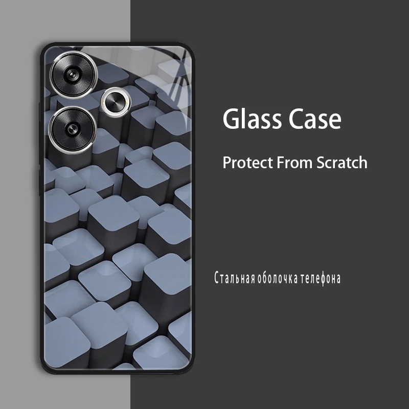 Enhanced Shockproof Tempered Glass Case Cover with Bumper Protection