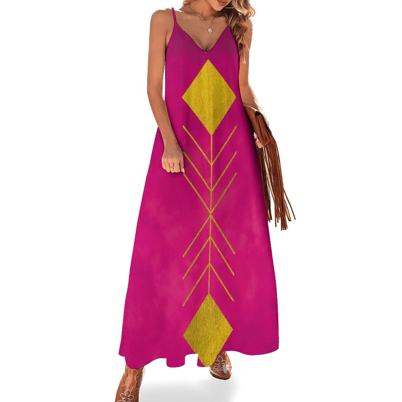 

Женское вечернее платье без рукавов, платье с геометрическим рисунком и перьями, лето 2024