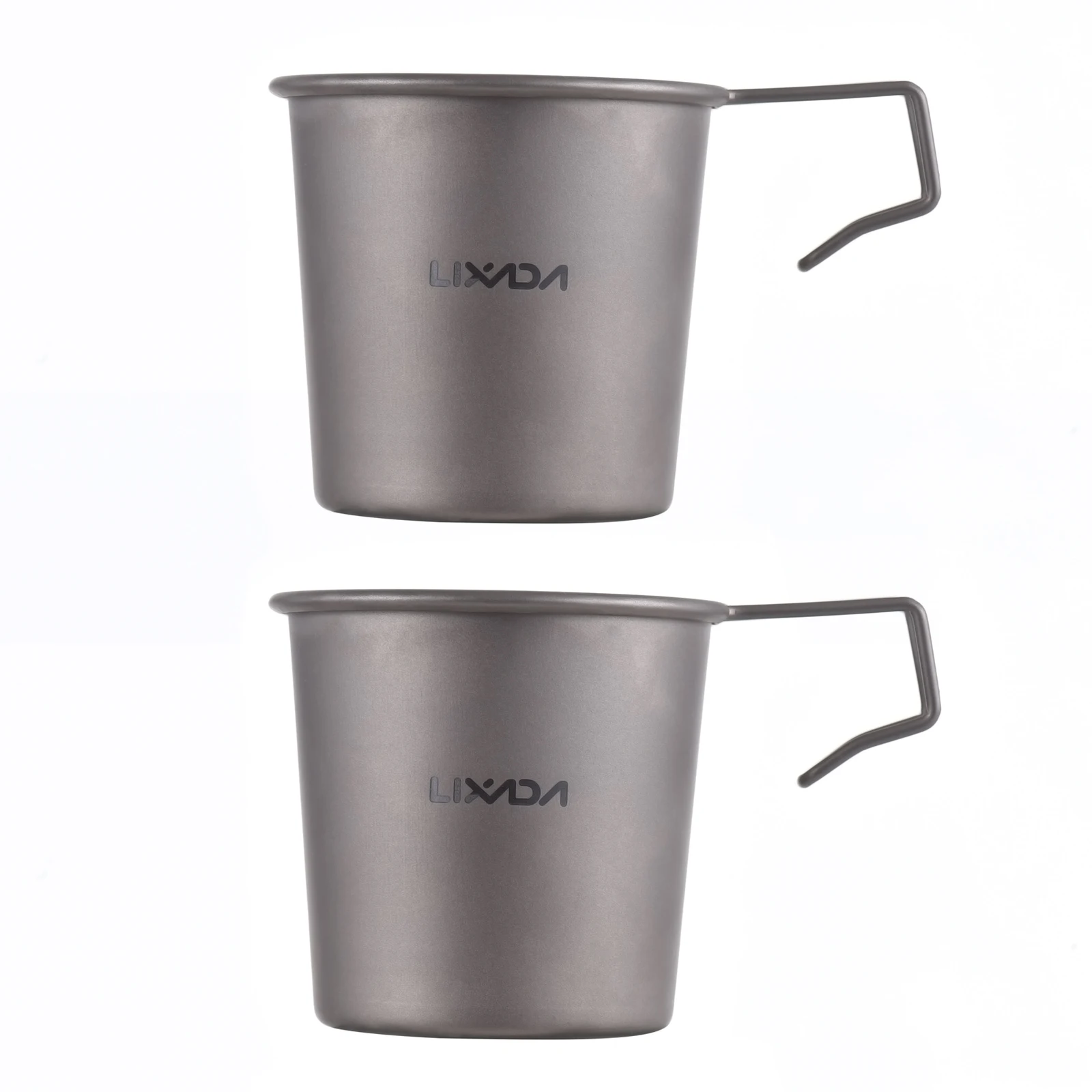 야외 캠핑 하이킹용 경량 Ti 시에라 컵, 하이킹 커피 머그잔, 220ml, 2 개