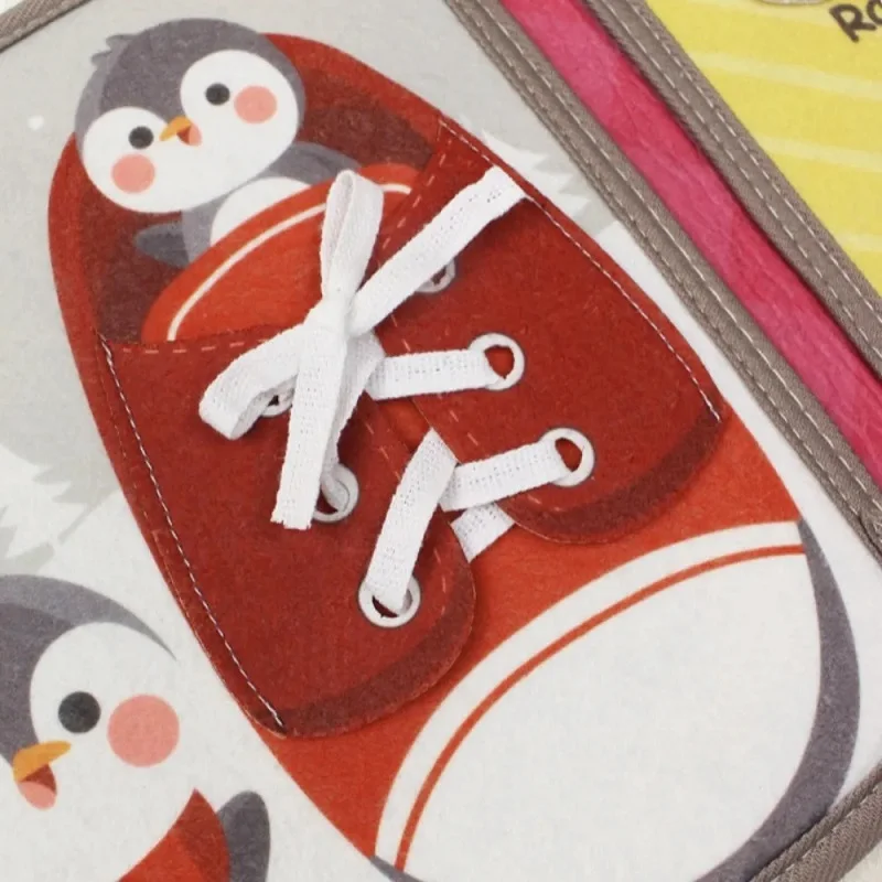 Quiet Book for Toddler Animal Cognitive Fabric Activity Busy Book Montessori Baby Book Toys Cloth Crinkle Books for Babies 6 12M 5