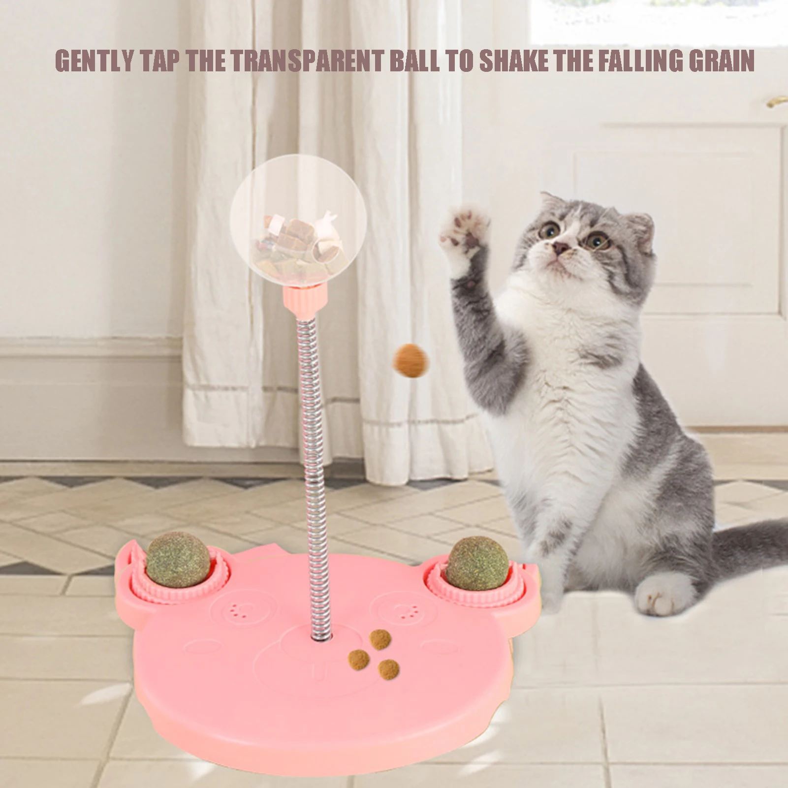 Pet Slow Feeder Ball Interactive Kitten Interactive Educational Toys Dispenser For Puppy Small