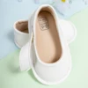 KIDSUN Fashion Black Leather Baby Shoes Girls Infant Non-Slip First Walker Crib Shoes Princess Wedding Dress Shoes Ballet Flats 3