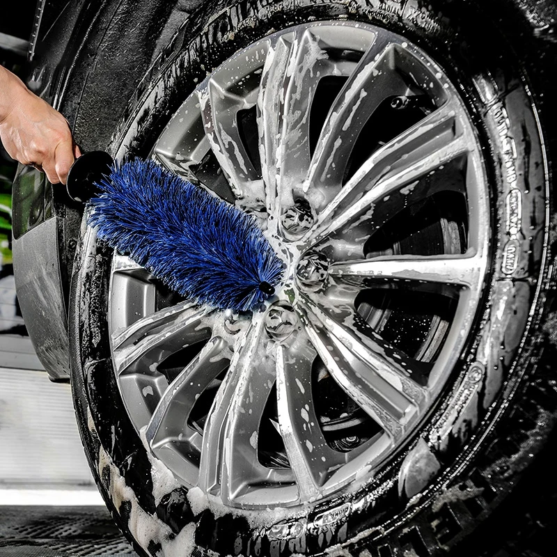 Car Wheel Brush Tire Cleaning Brushes Tire Rim Cleaning Tools for Truck Motor Engine Grille Auto Washing Detailing Brush