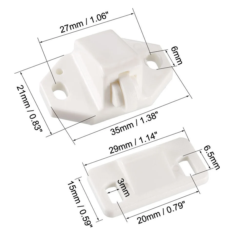 Door Catch Door Roller Catch Cabinet Roller Latch Lock Clip Buckle Practical