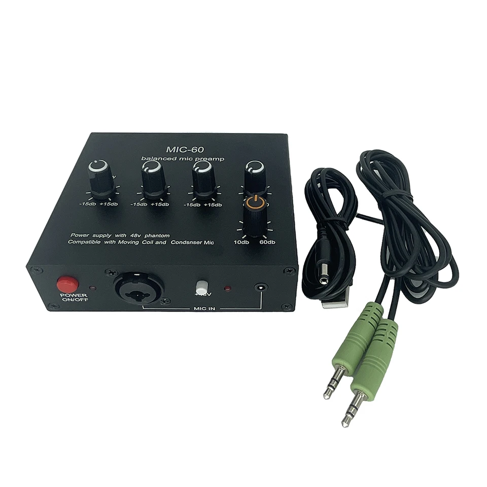 RDL FP-MPA2 PREAMPLIFICATEUR MICRO Double Canal, Alimentation Fantôme