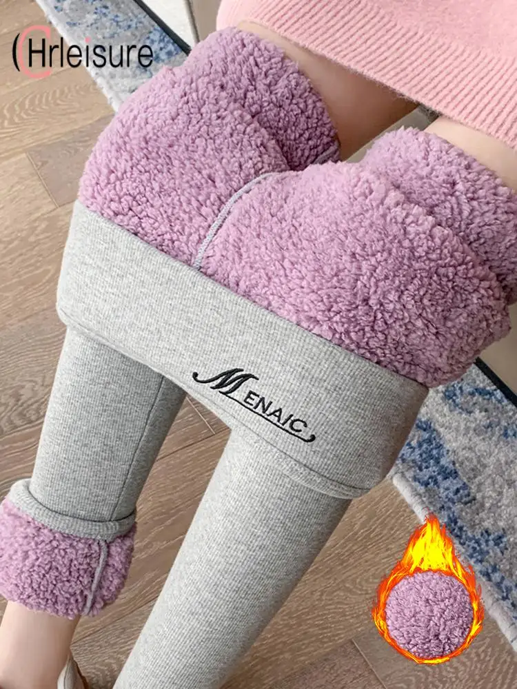 CHRLEISURE Winter Super Thick Leggings Women Warm Fleece Tights High Waist  Thermal Sportswear Casual Basics Pants Female - AliExpress