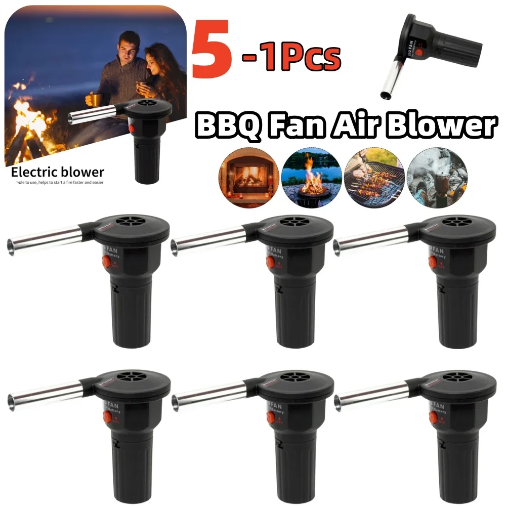 BBQ Grill Fan Portable Battery Powered Electric Fire Blower for Outdoor Camping Picnic Grill Barbecue Blower cooking tool