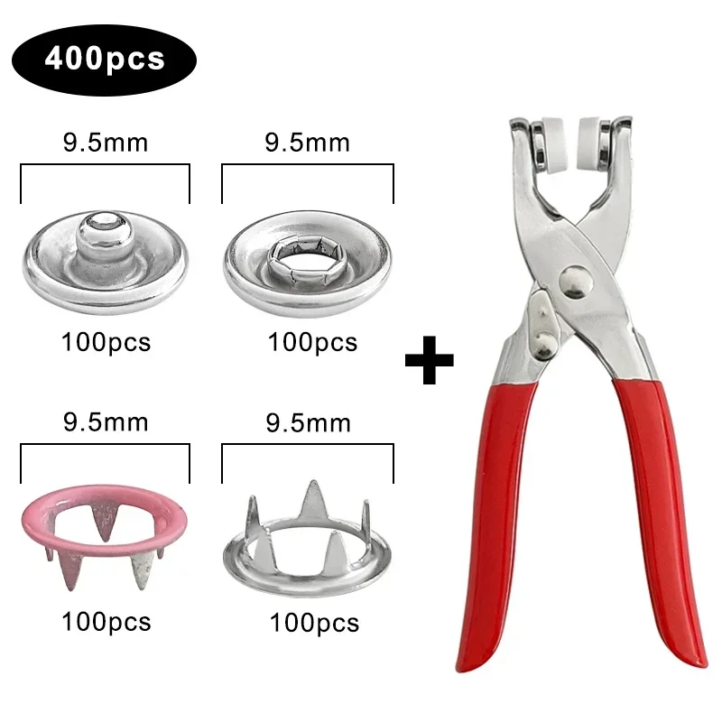 Snap Fastener Installation Kit for DIY Clothing & Leather Crafting