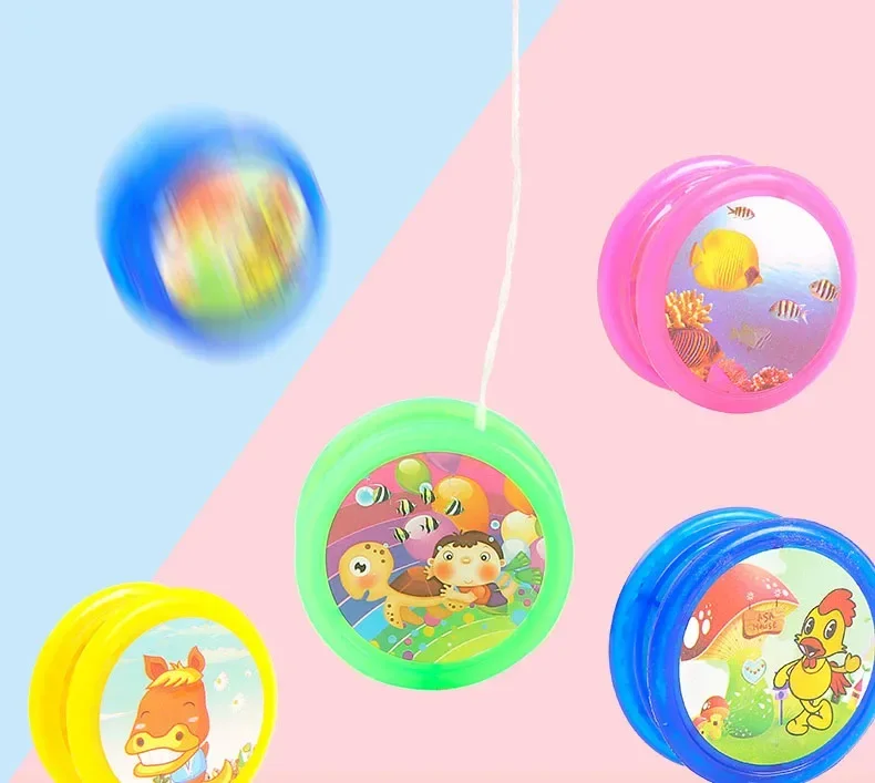 Cartoon Mini Animal Yoyo Ball Toy for Kids Birthday Party Favors Baby Shower Wedding Guest Gift Pinata Filler School Toy 1-10PCS
