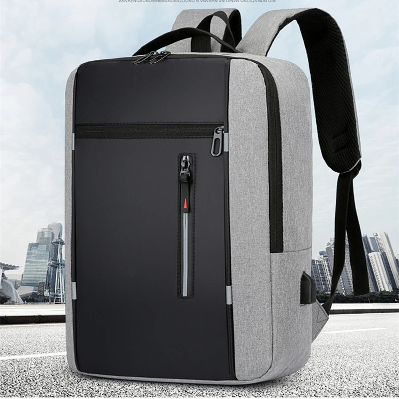 2023 Nuovo Zaino Impermeabile Da Uomo Zaino Da Scuola Usb Zaino Per Laptop Da 15.6 Pollici Borsa Per Libri Unisex Zaini Da Uomo Elegante Zaino
