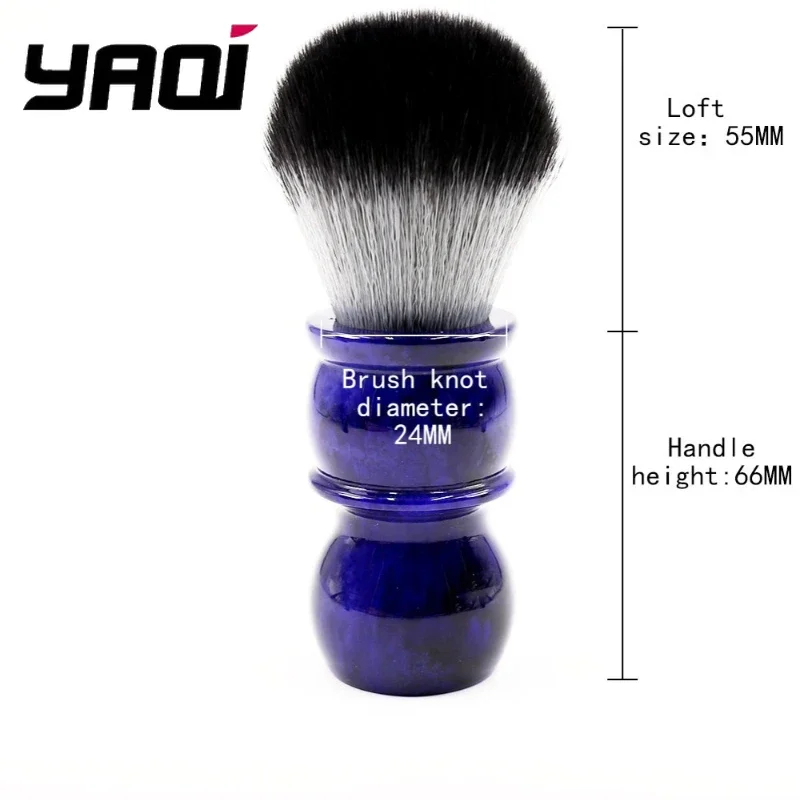 2026 야치 팀버 울프 컬러 24mm 합성모 이발사 면도 브러쉬 (남성용) 편안한 면도 경험 제공