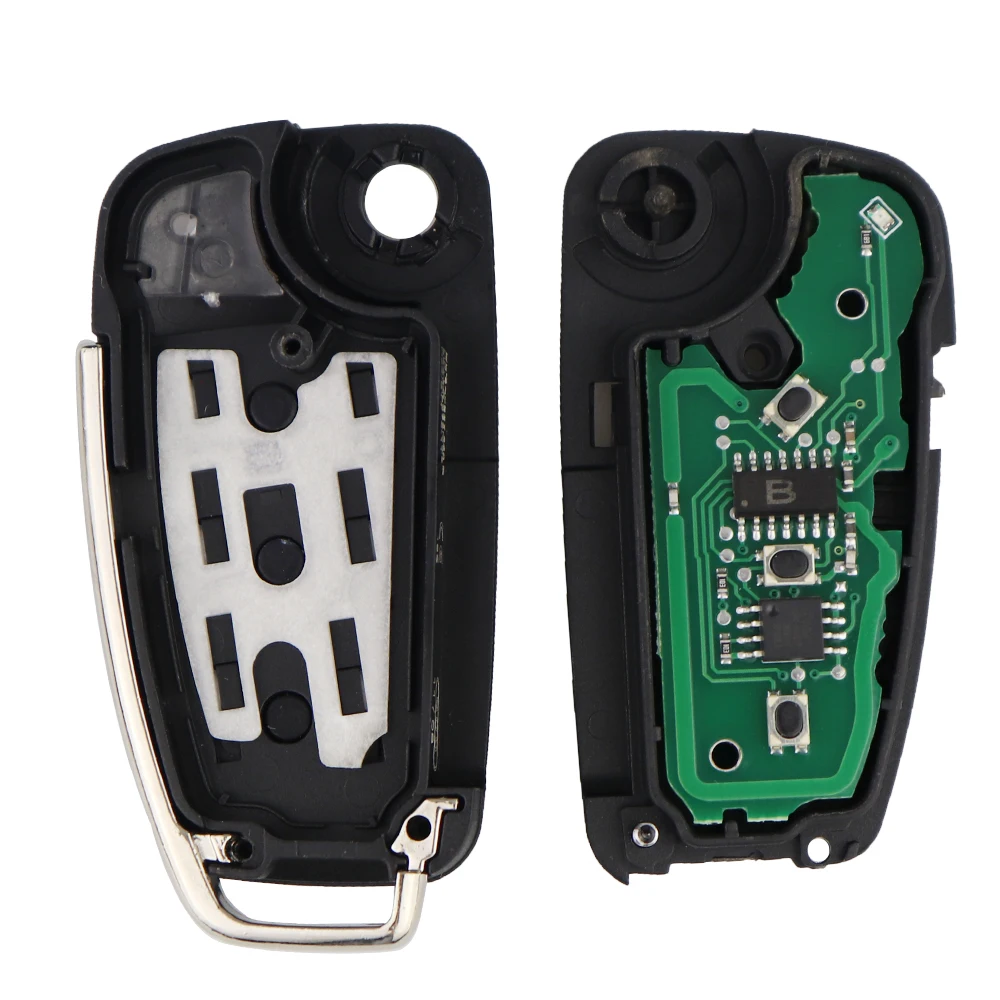 315/433Mhz Remote Car Key for Audi Q7 B7 Q3 A3 TT A2 A8 A6 A6L A4 S5 C5 C6 B6 A4L A5 Q5 S RS S18X0837220 8P0837220D ID48 No Logo