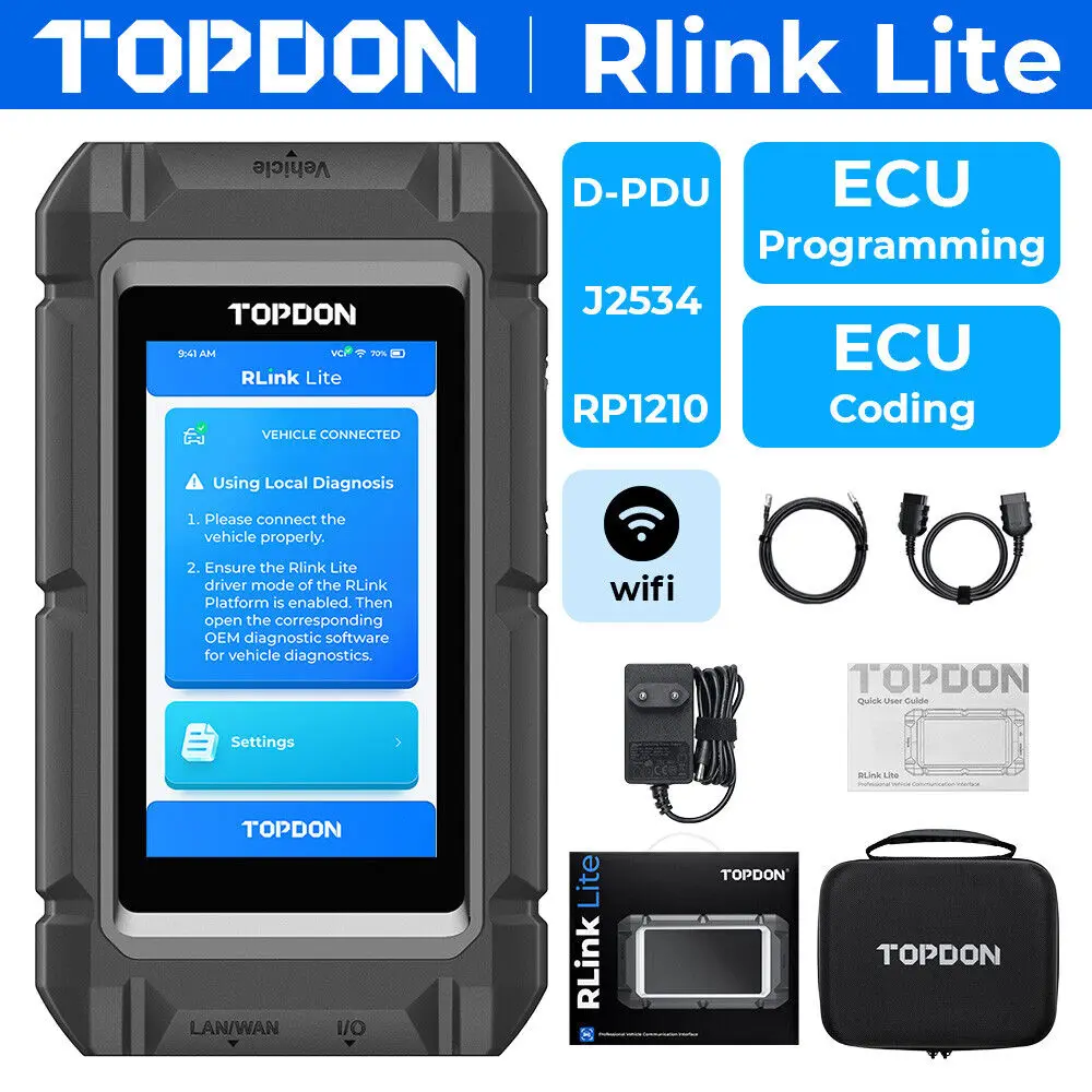 Программатор TOPDON RLink Lite E-cu, инструмент для программирования, диагностика автомобиля
