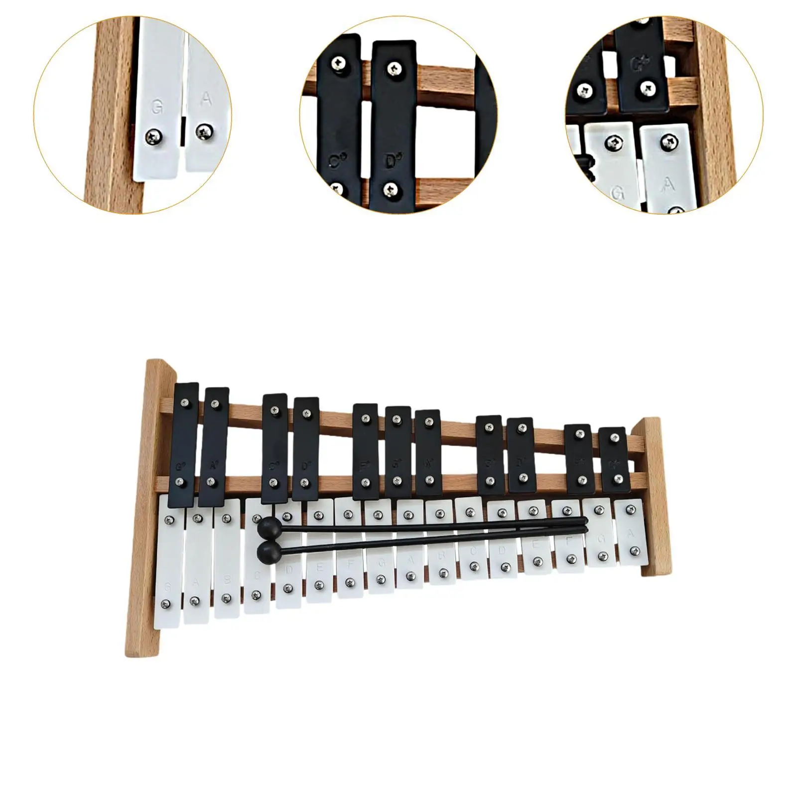 27 Notes Glockenspiel Xylophone 27 Key for Family Sessions Outside Event
